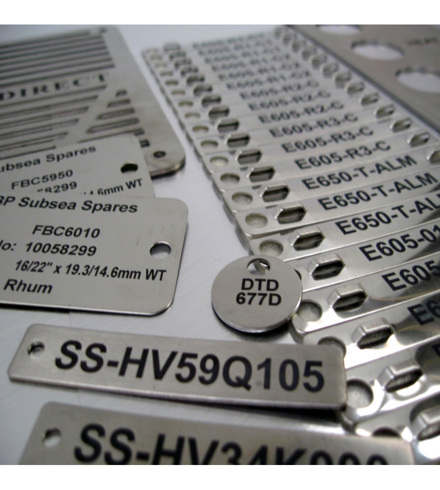 Pre-Printed Stainless Steel Laser Marking